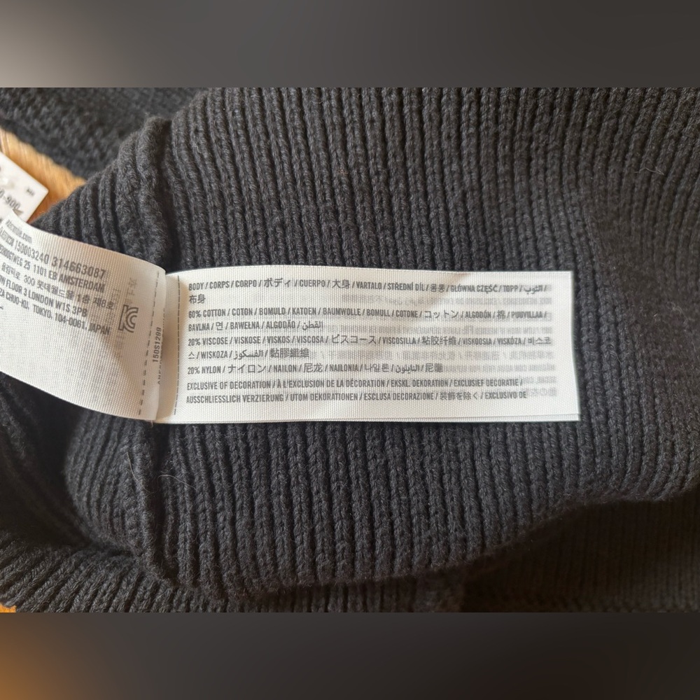 Abercrombie Mara Button Up Sweater Vest Black Small - Picture 4 of 6